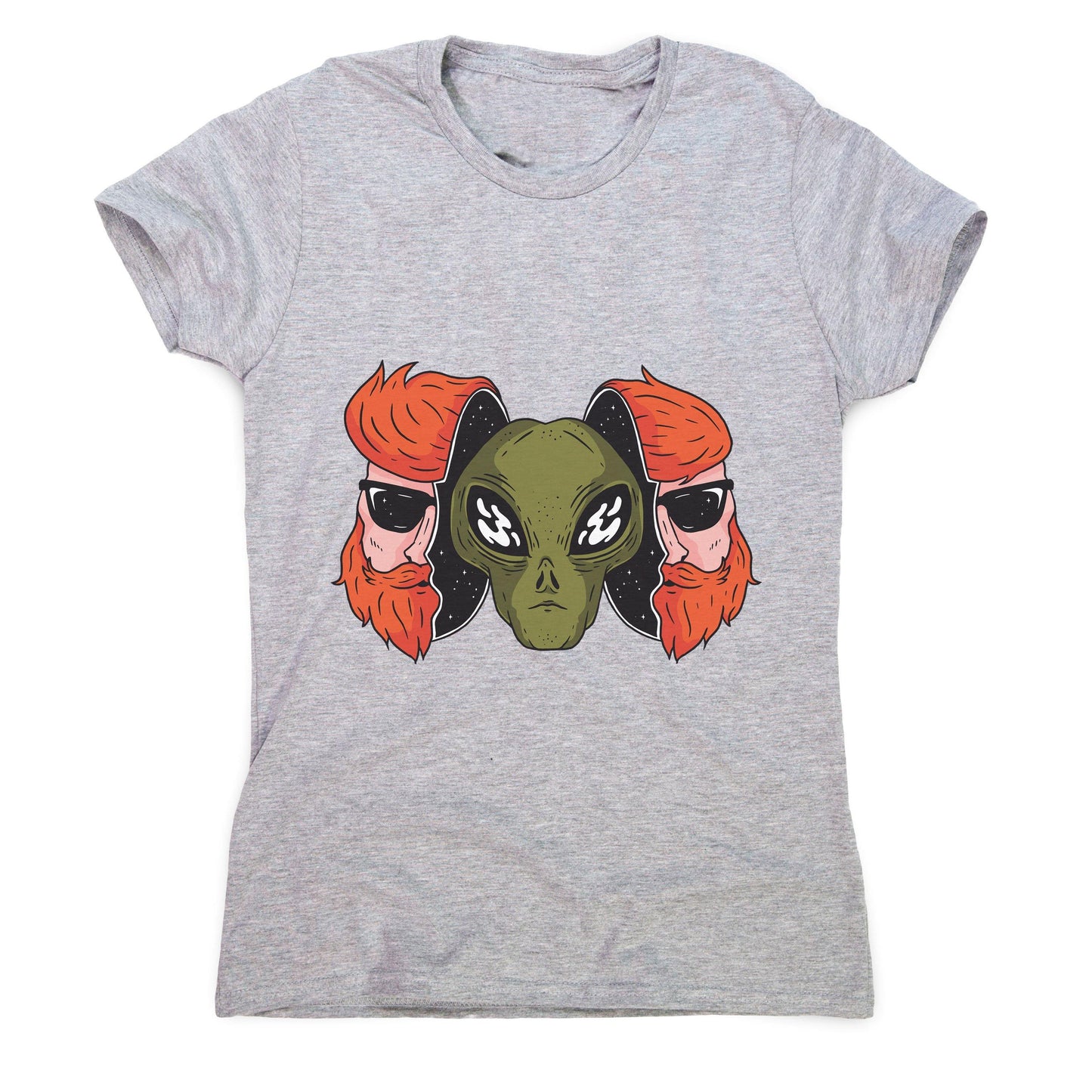 Hipster alien funny space women's t-shirt