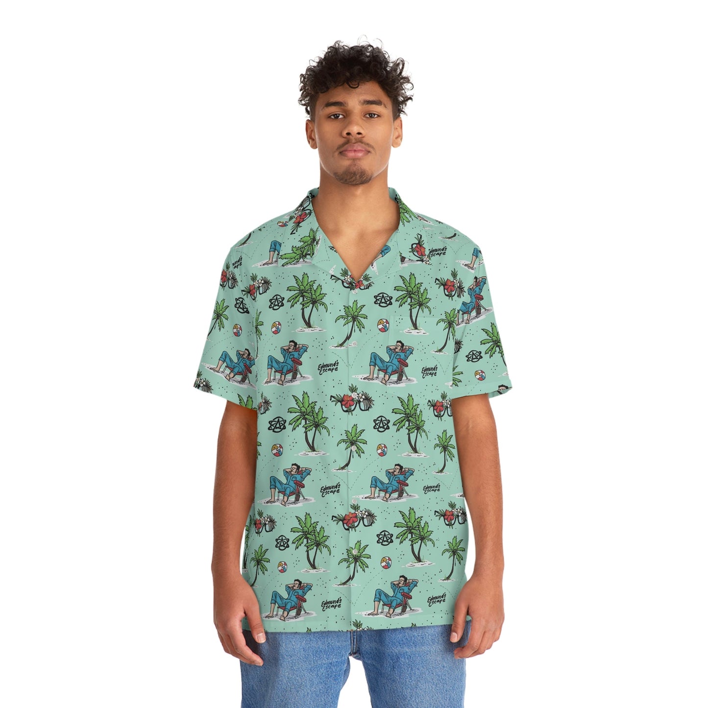 Edmund's Escape Aqua Hawaiian Shirt