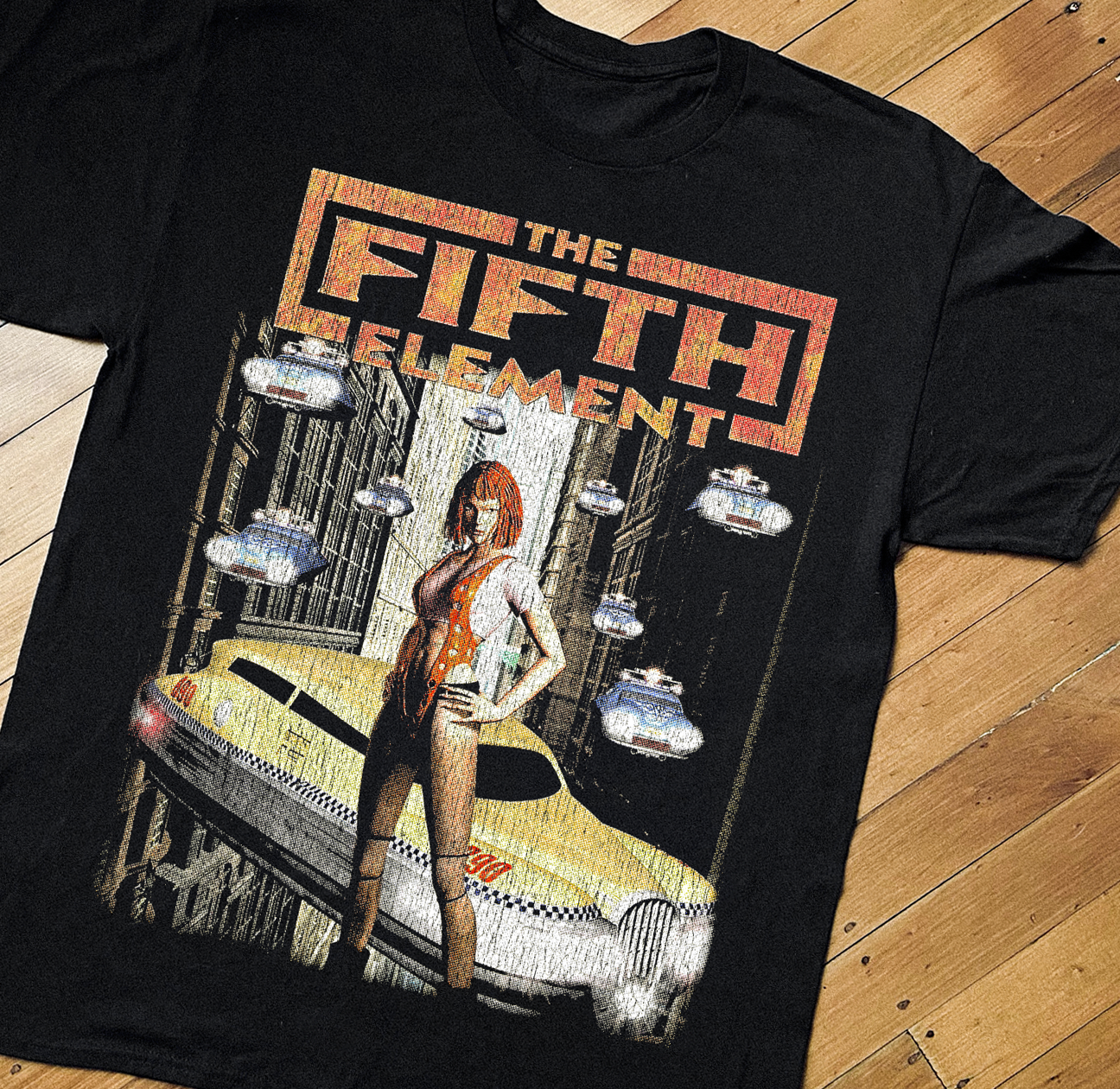 '98 FIFTH ELEMENT PS1 BLACK T-SHIRT