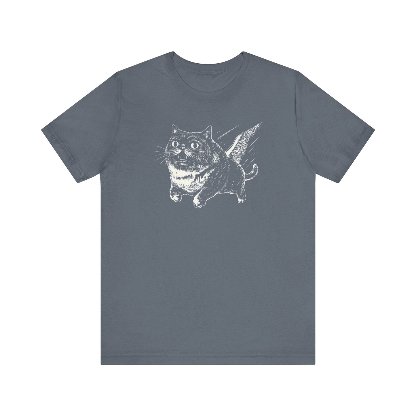 Flying Cat Graphic Tee Style002