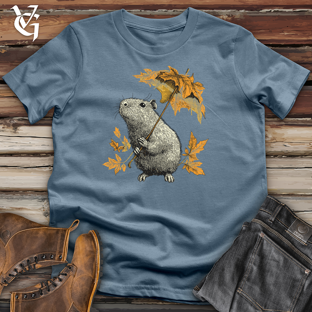 Capybara Leaf Umbrella Softstyle Tee