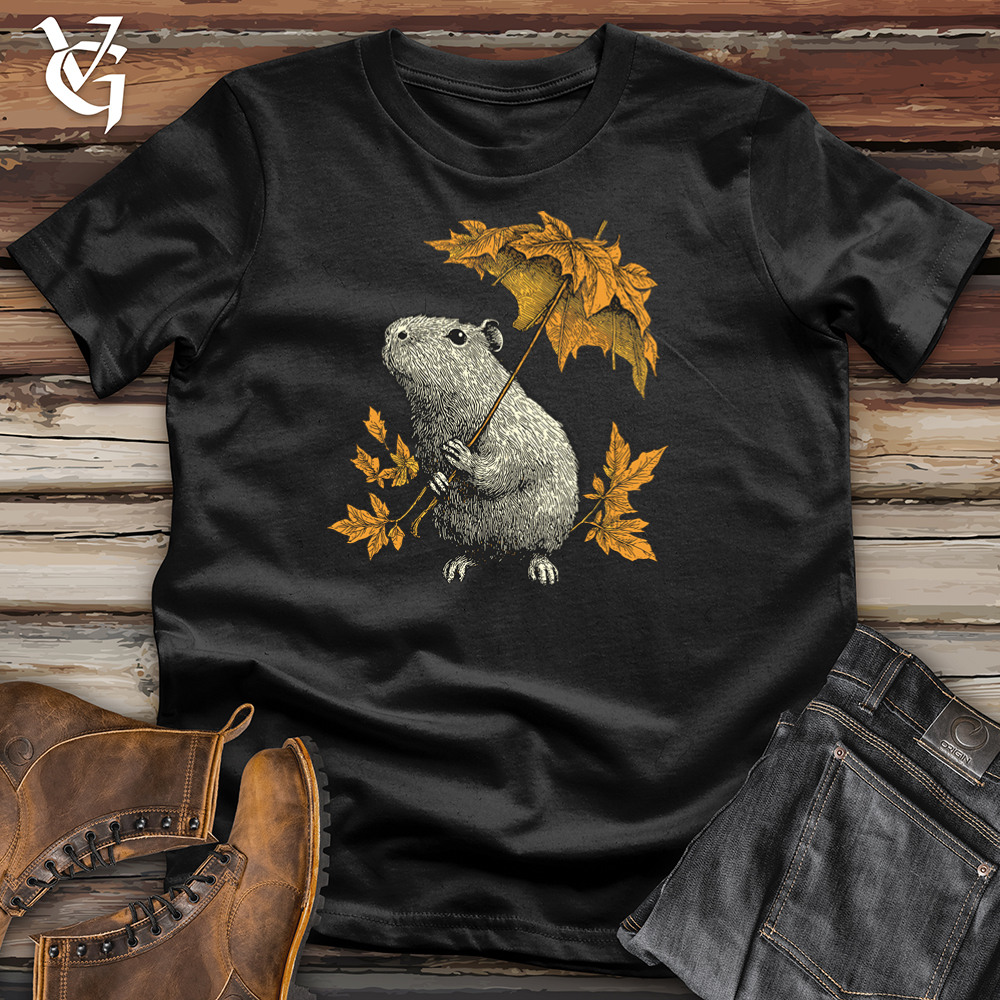Capybara Leaf Umbrella Softstyle Tee