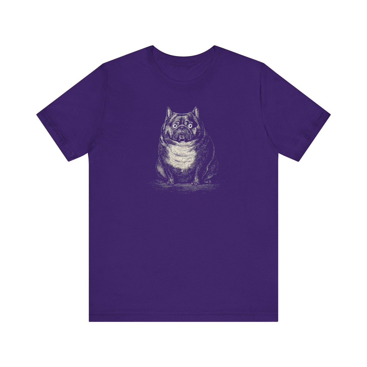 Surprised Bulldog Graphic T-Shirt