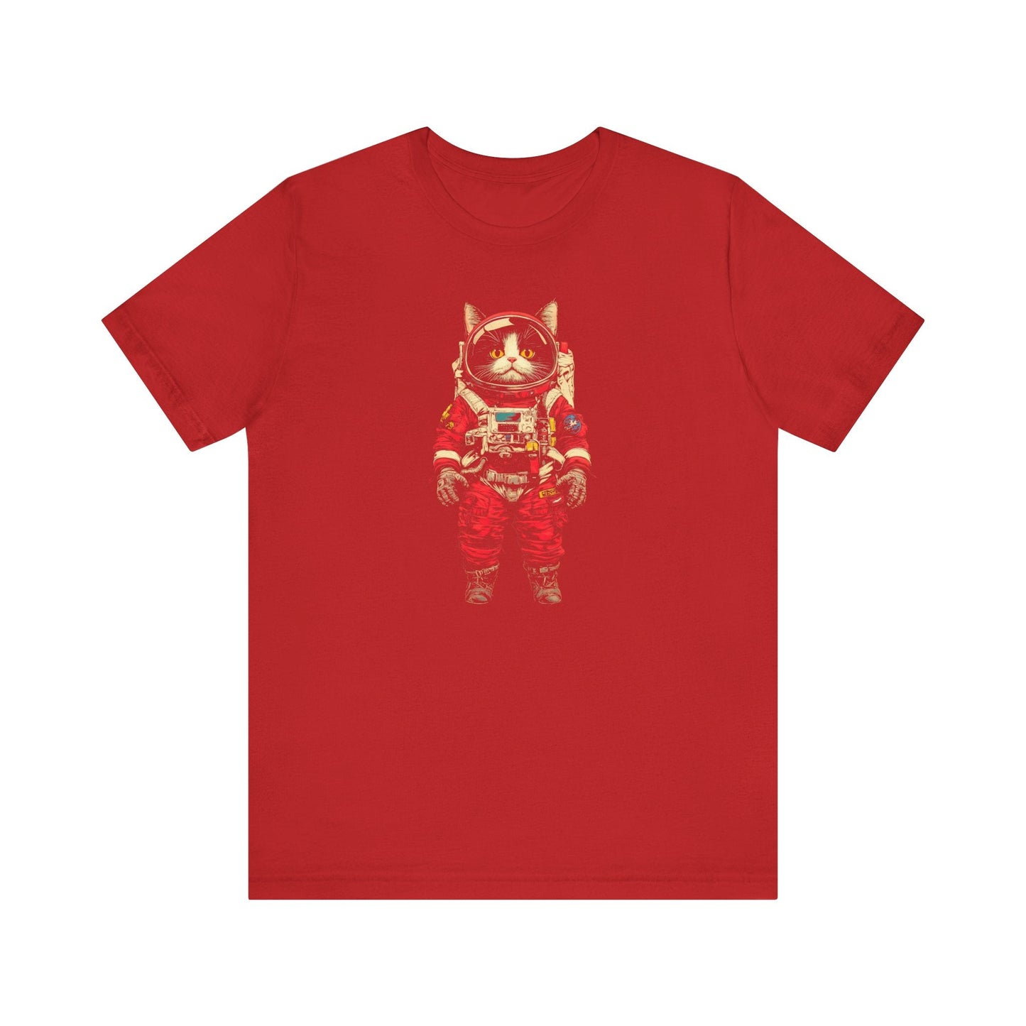 Fearless Space Cat Astronaut Graphic Tee