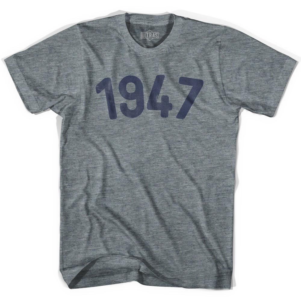 1947 Year Celebration Womens Tri-Blend T-shirt
