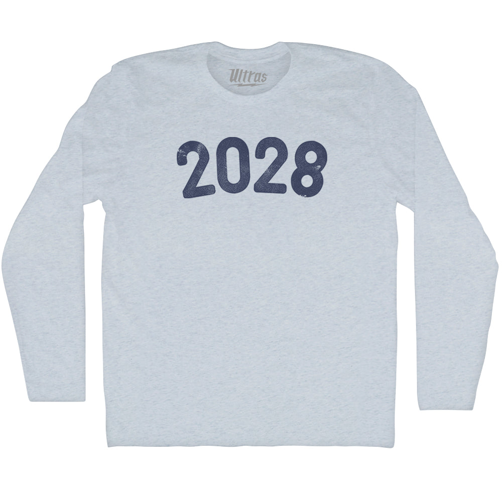 2028 Year Celebration Adult Tri-Blend Long Sleeve T-shirt Style003