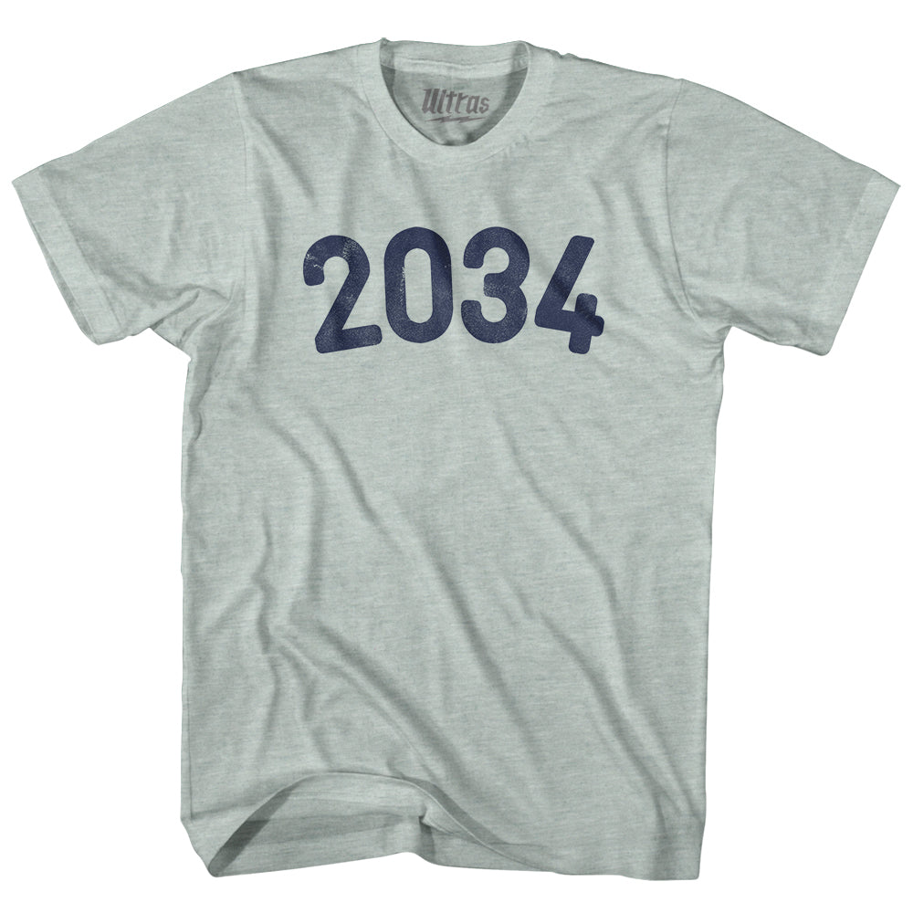 2034 Year Celebration Adult Tri-Blend T-shirt Style004