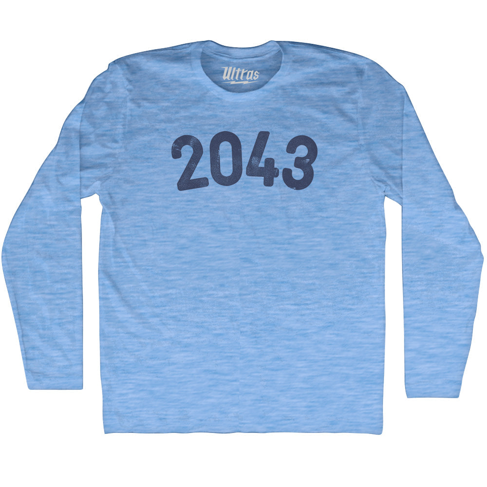 2043 Year Celebration Adult Tri-Blend Long Sleeve T-shirt Style004