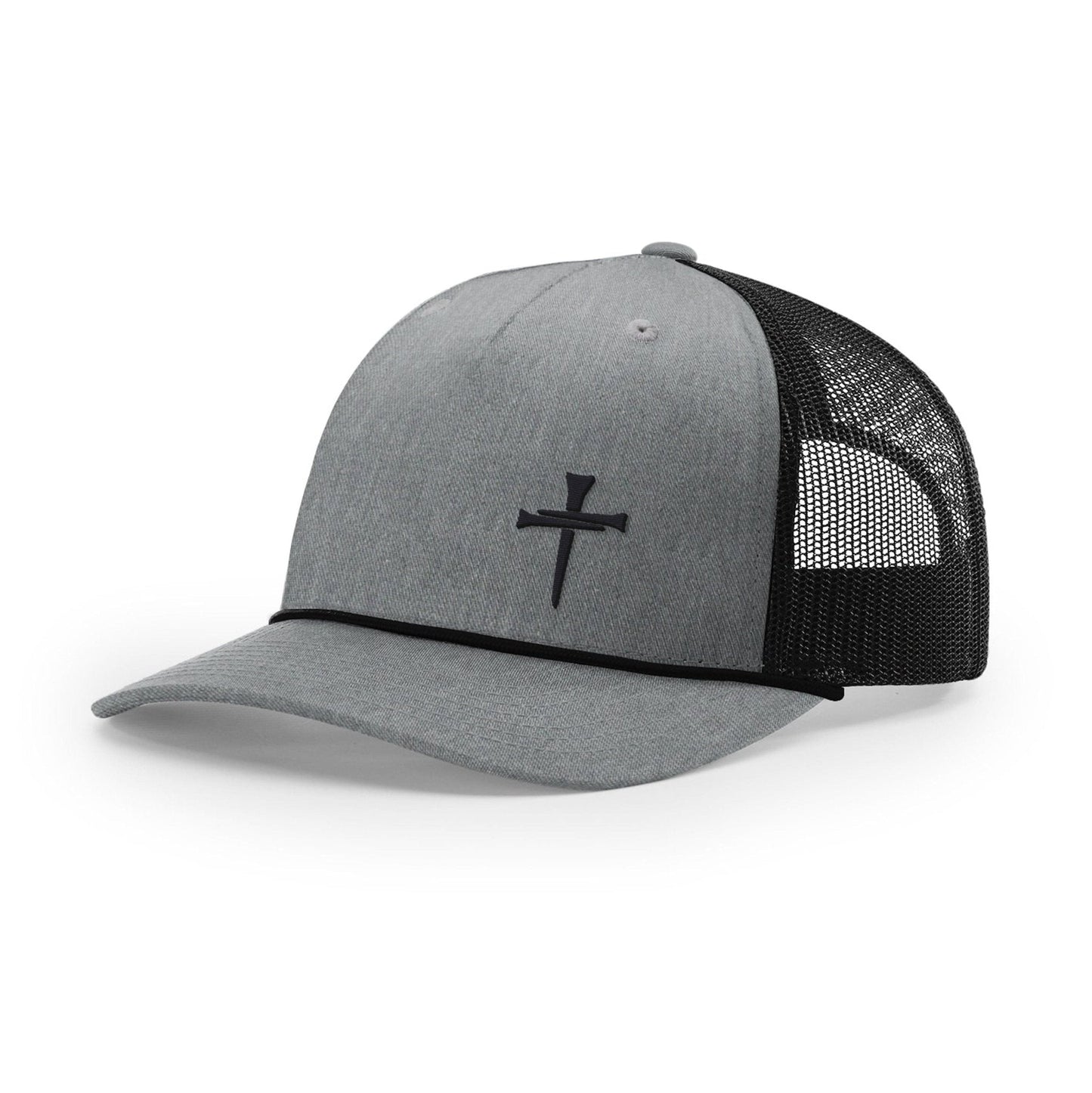 3 Tee Cross Lower Left Rope Trucker Hats