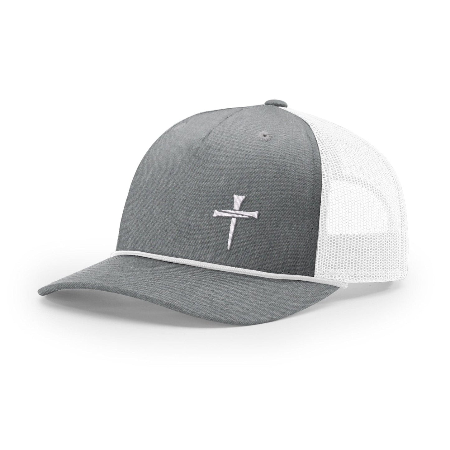 3 Tee Cross Lower Left Rope Trucker Hats