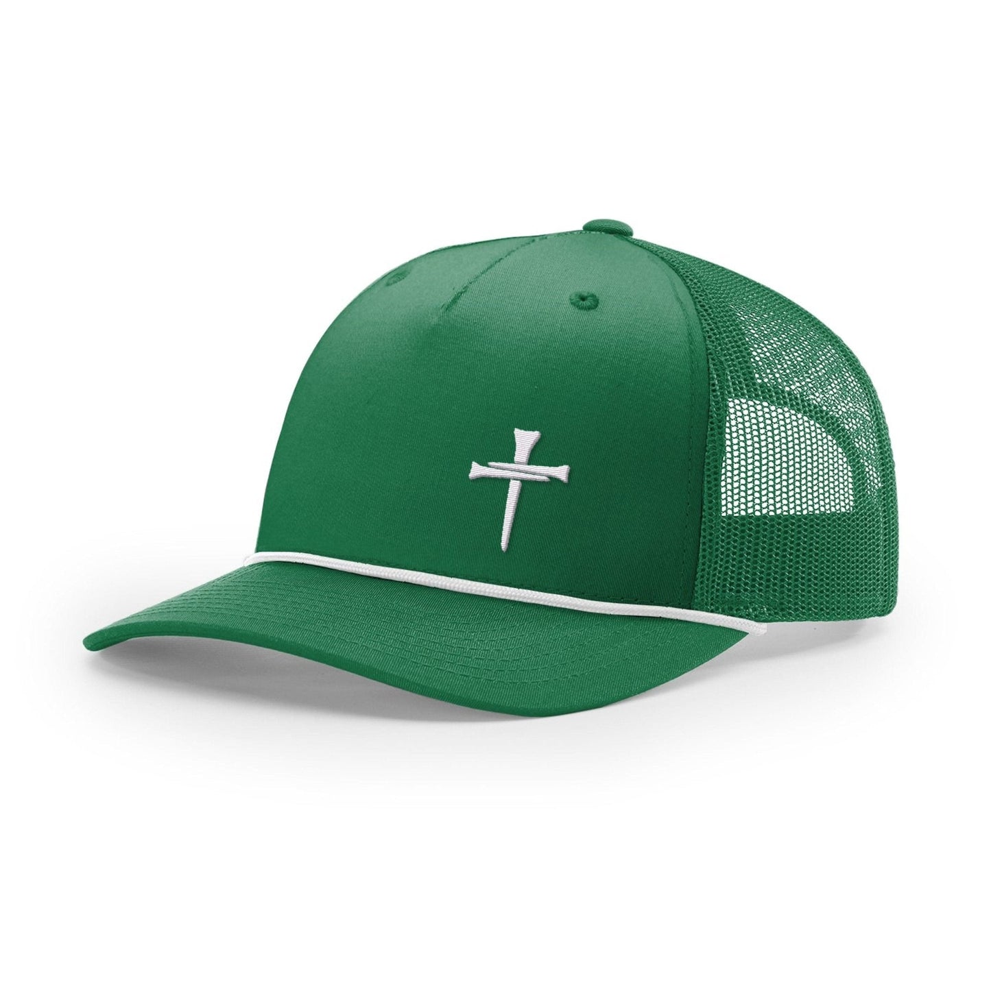 3 Tee Cross Lower Left Rope Trucker Hats