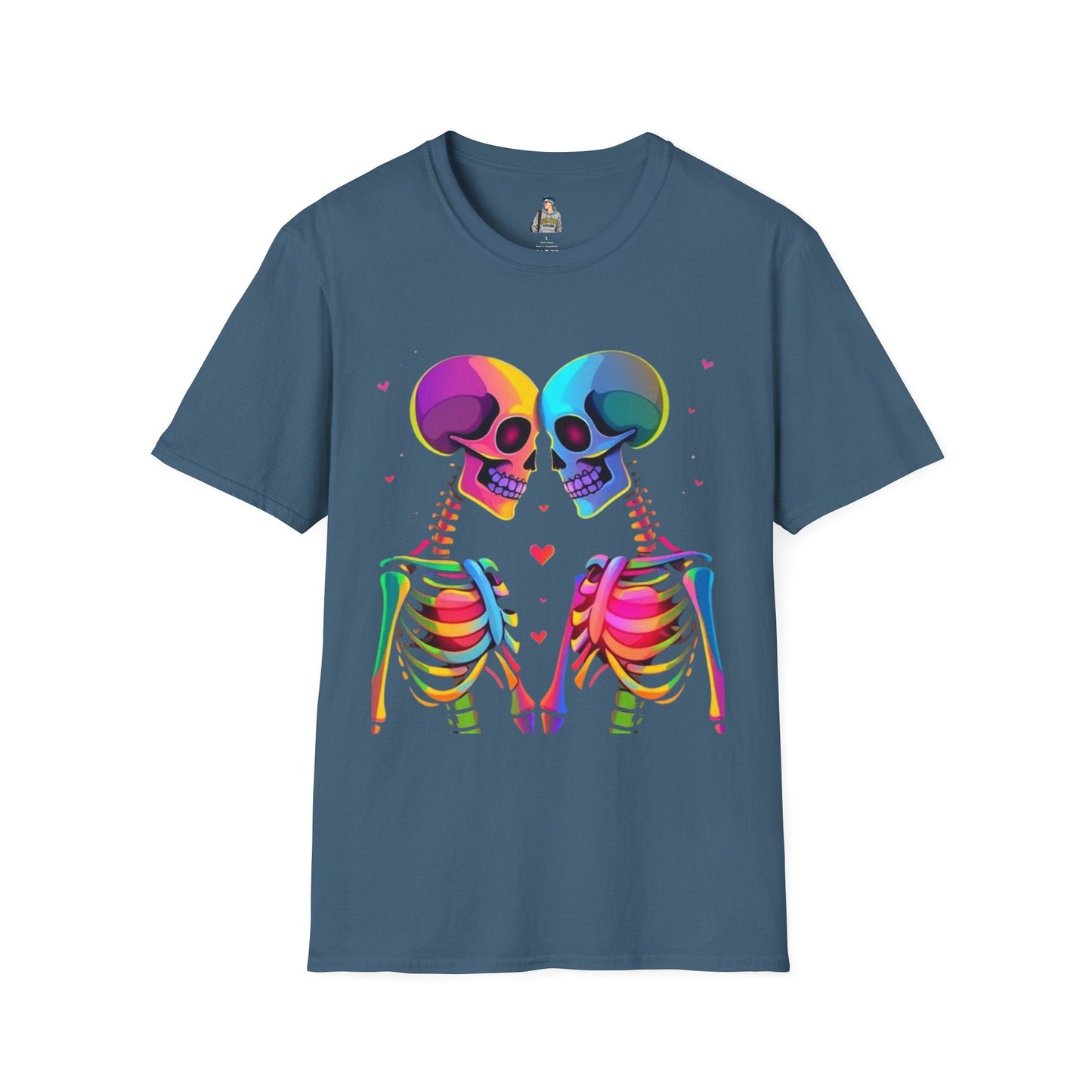 Rainbow Skeleton Love is Deeper Than Skin T-Shirt | Unisex Casual Tee