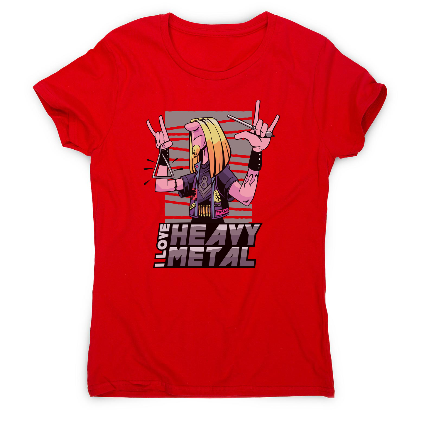 I love heavy metal women's t-shirt