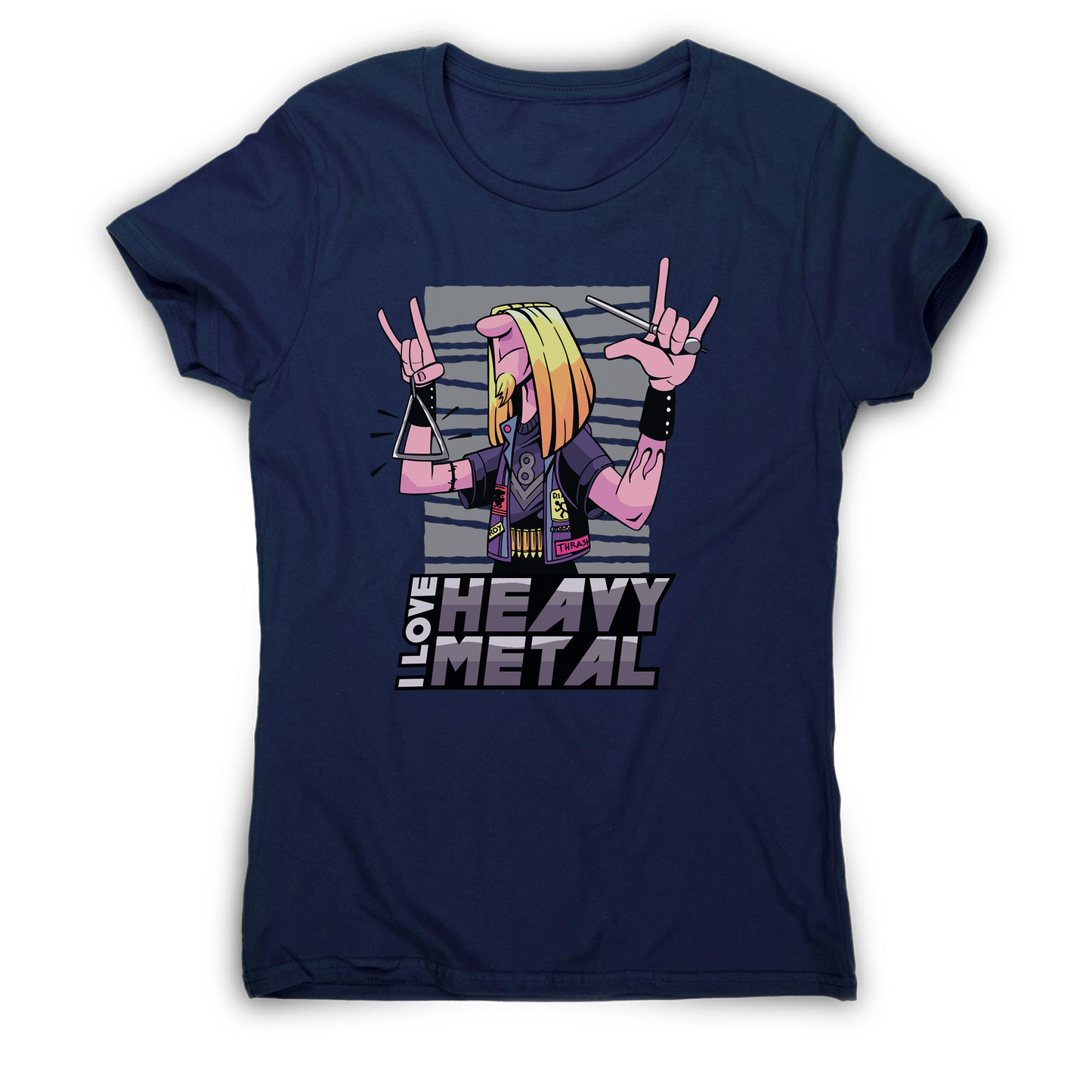 I love heavy metal women's t-shirt