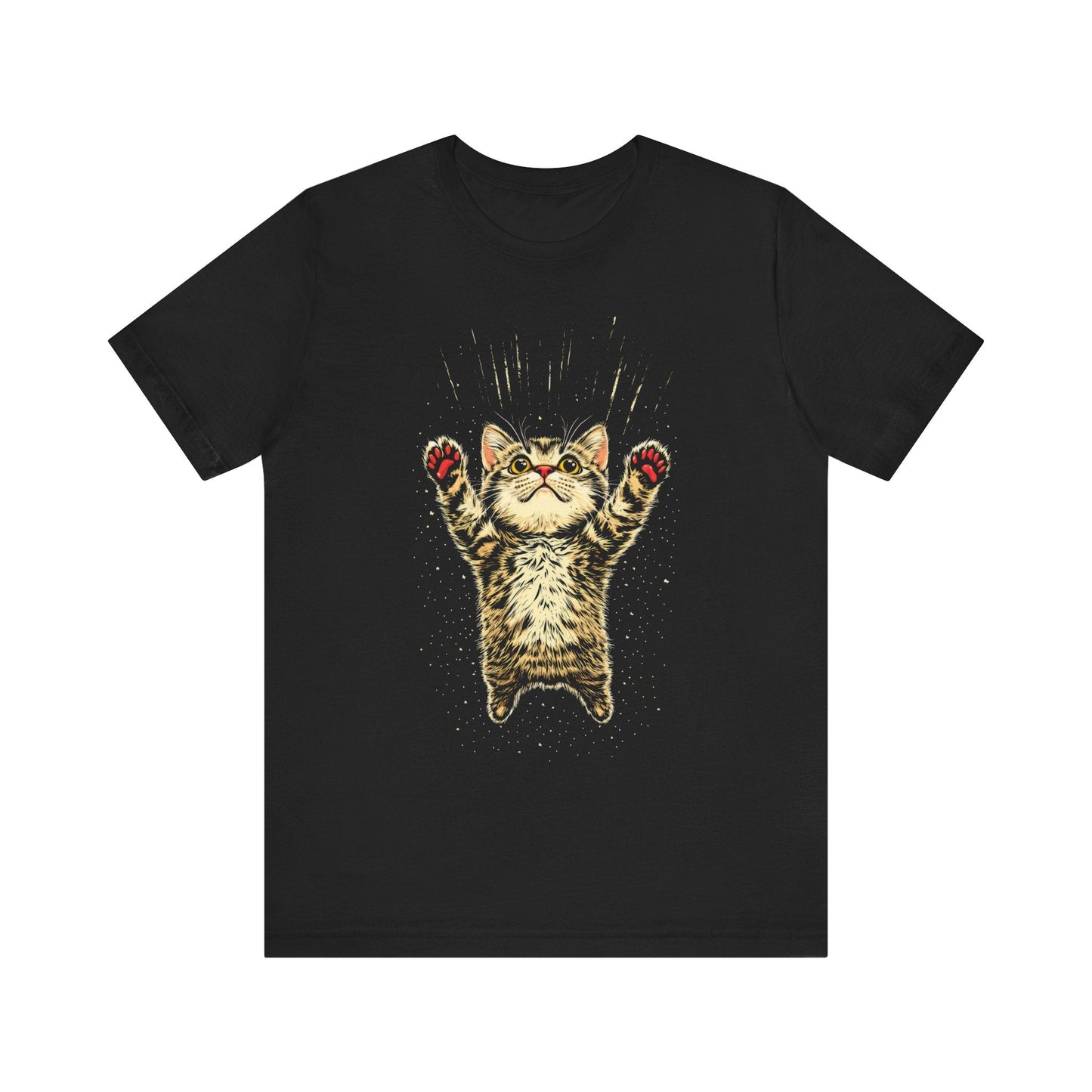 Playful Cat Graphic T-Shirt Style005
