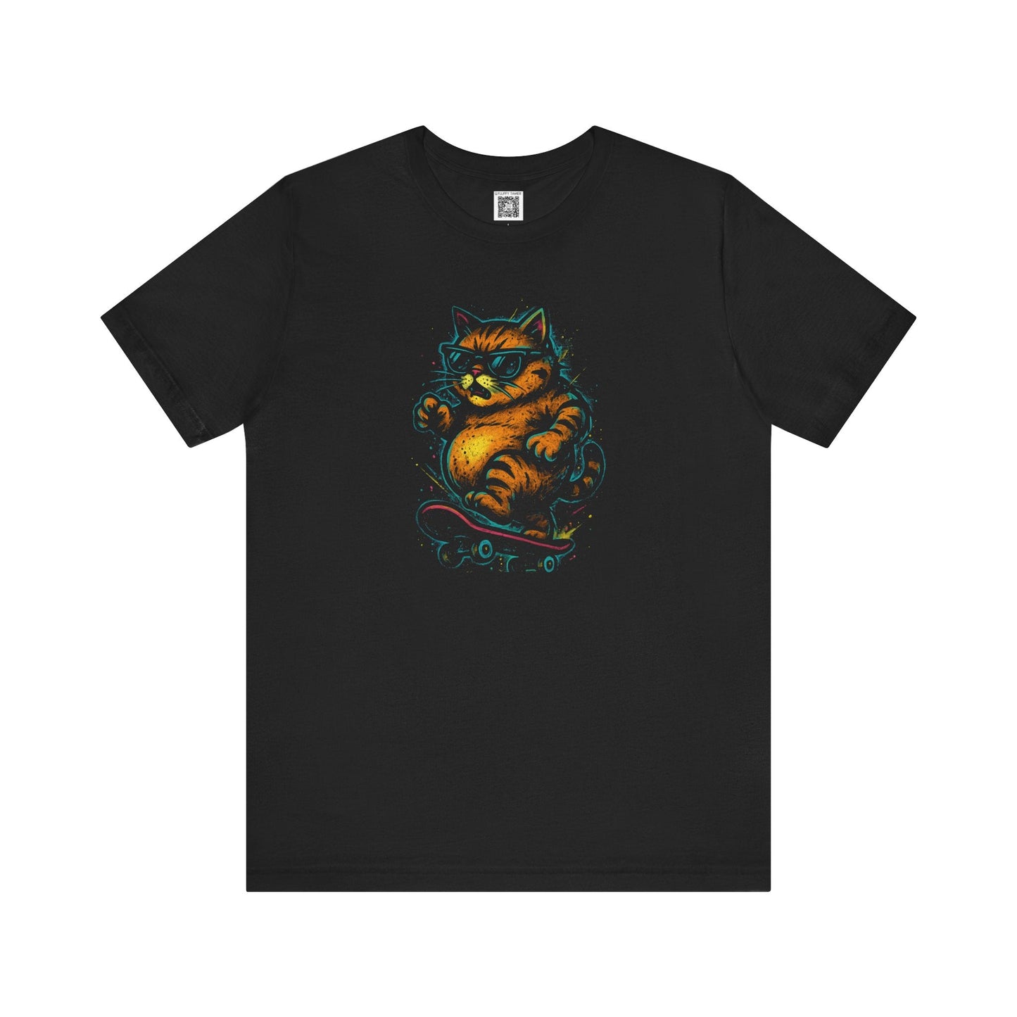 Playful Cat Graphic Tee Style025