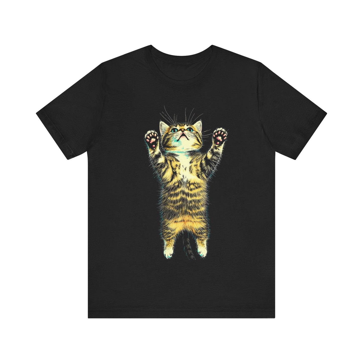 Playful Cat Graphic T-Shirt Style004