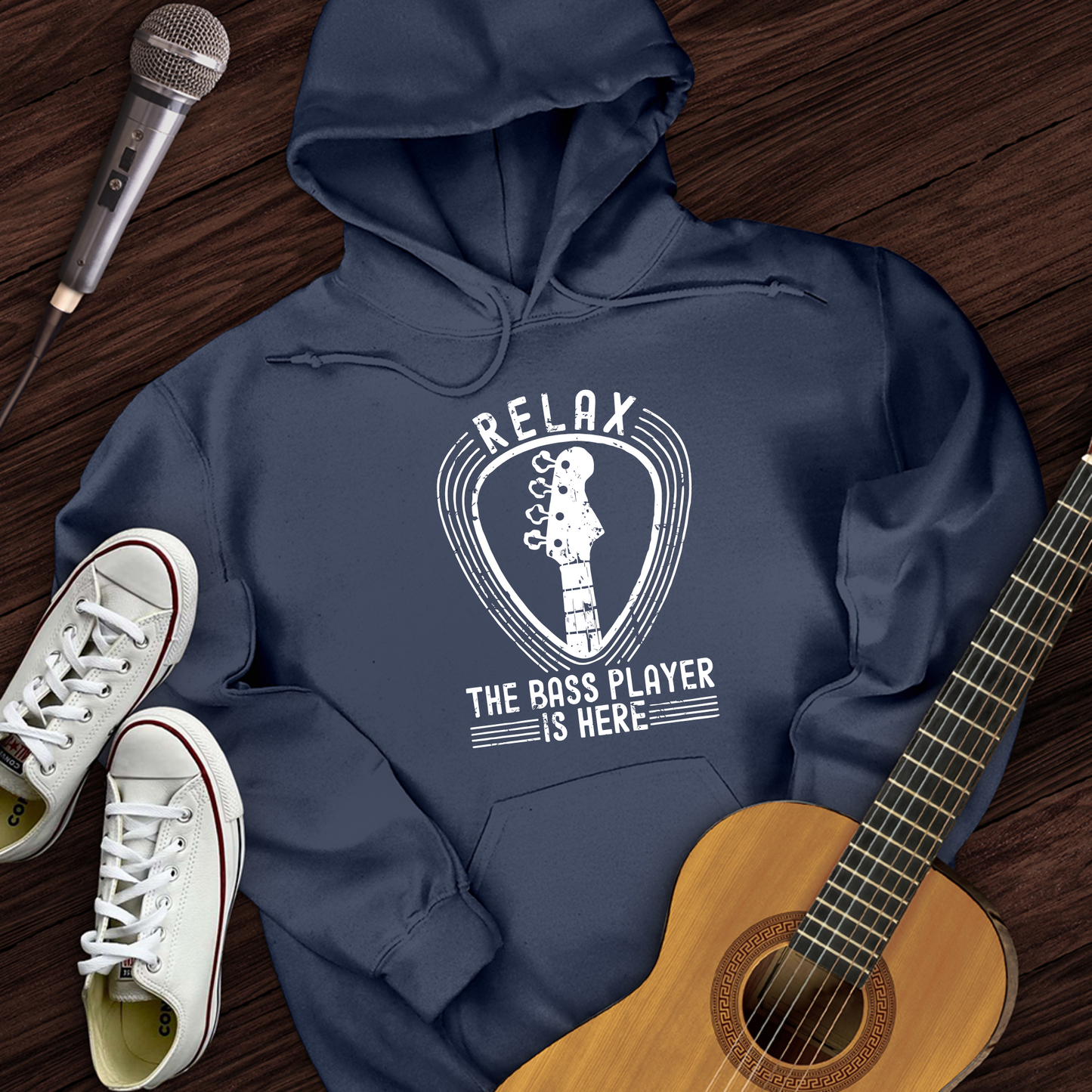 Relax The Bass Player Is Here Hoodie