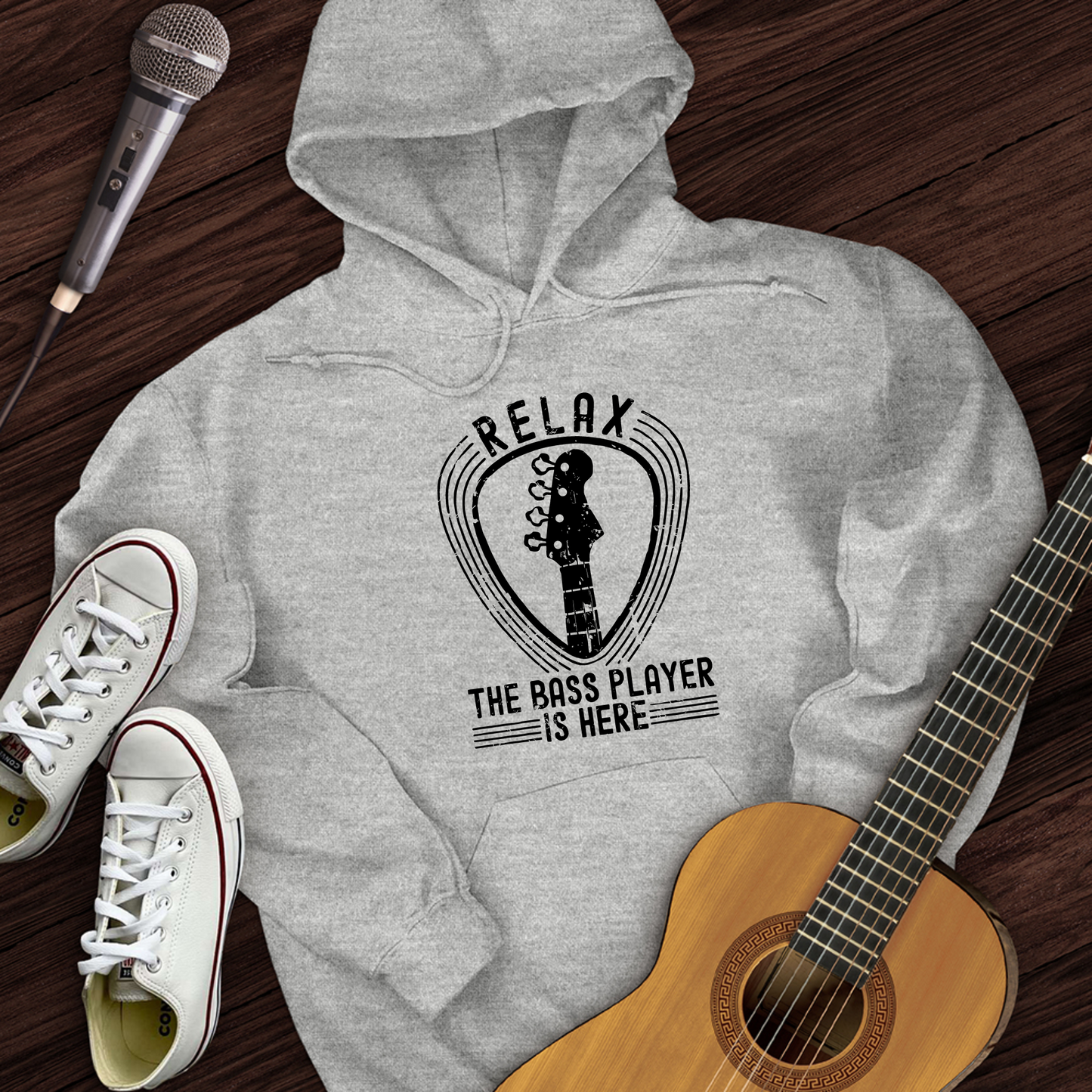 Relax The Bass Player Is Here Hoodie