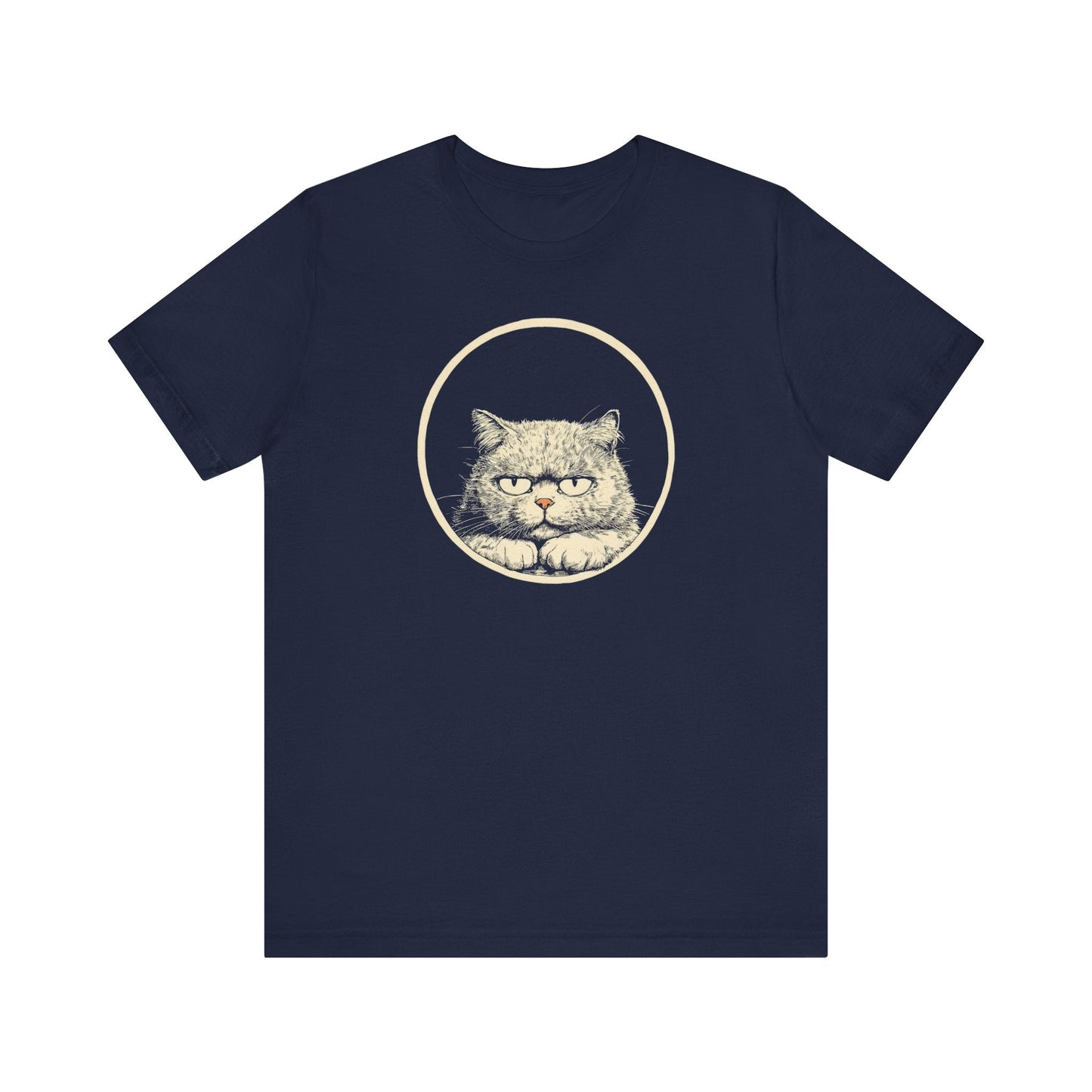 Grumpy Persian Cat Graphic Tee – Vintage Style Cat Lover Shirt Style001