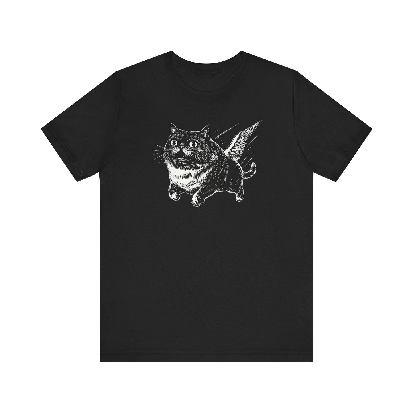 Flying Cat Graphic Tee Style002