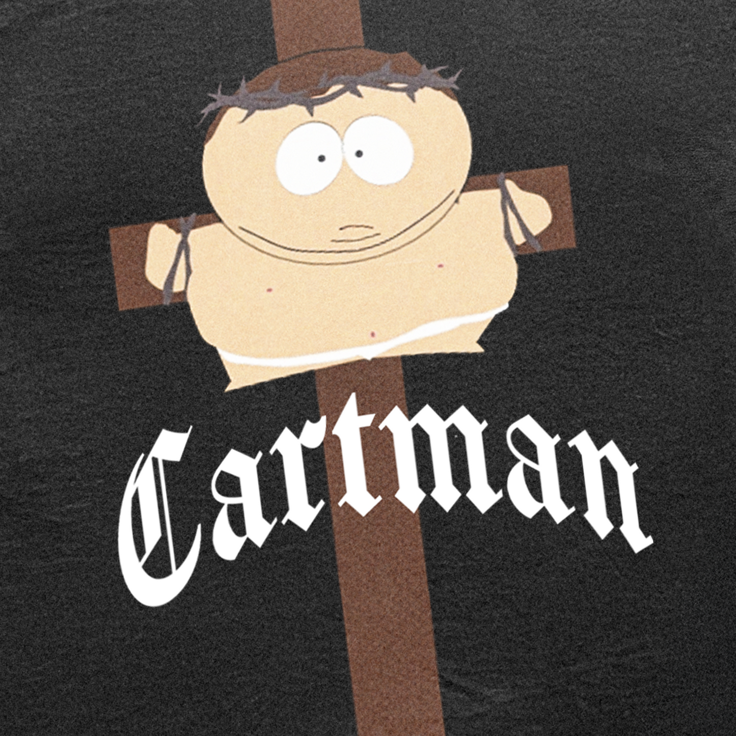 'CARTMAN JESUS' WASHED BLACK T-SHIRT