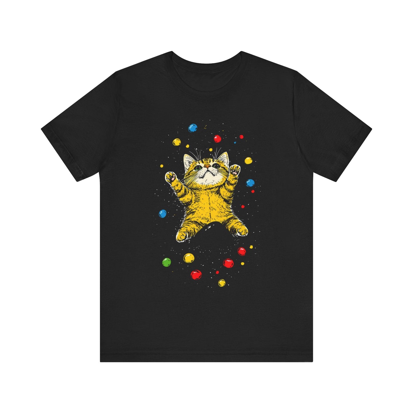 Playful Cat Graphic T-Shirt Style001