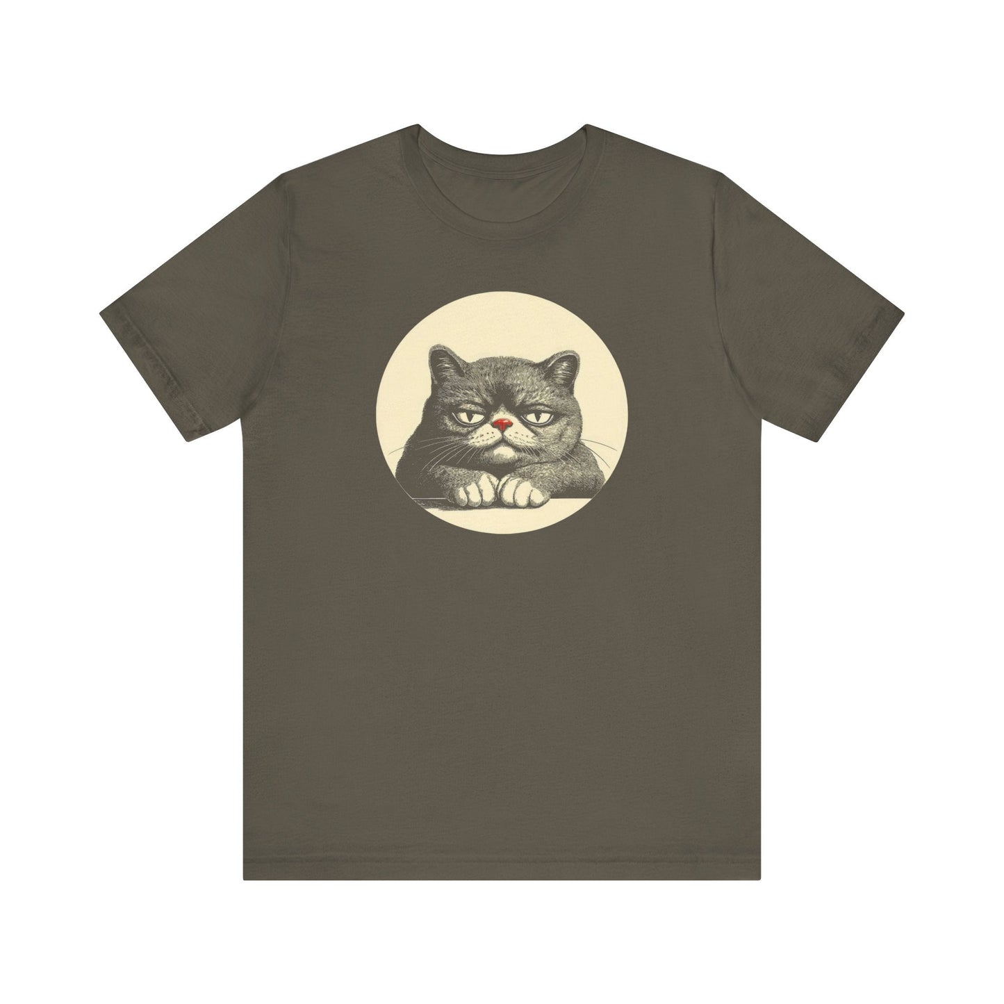 Grumpy Cat Graphic Tee – Vintage Style Cat Lover Shirt Style001