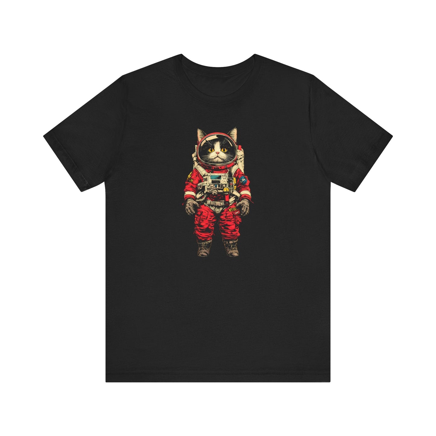 Fearless Space Cat Astronaut Graphic Tee