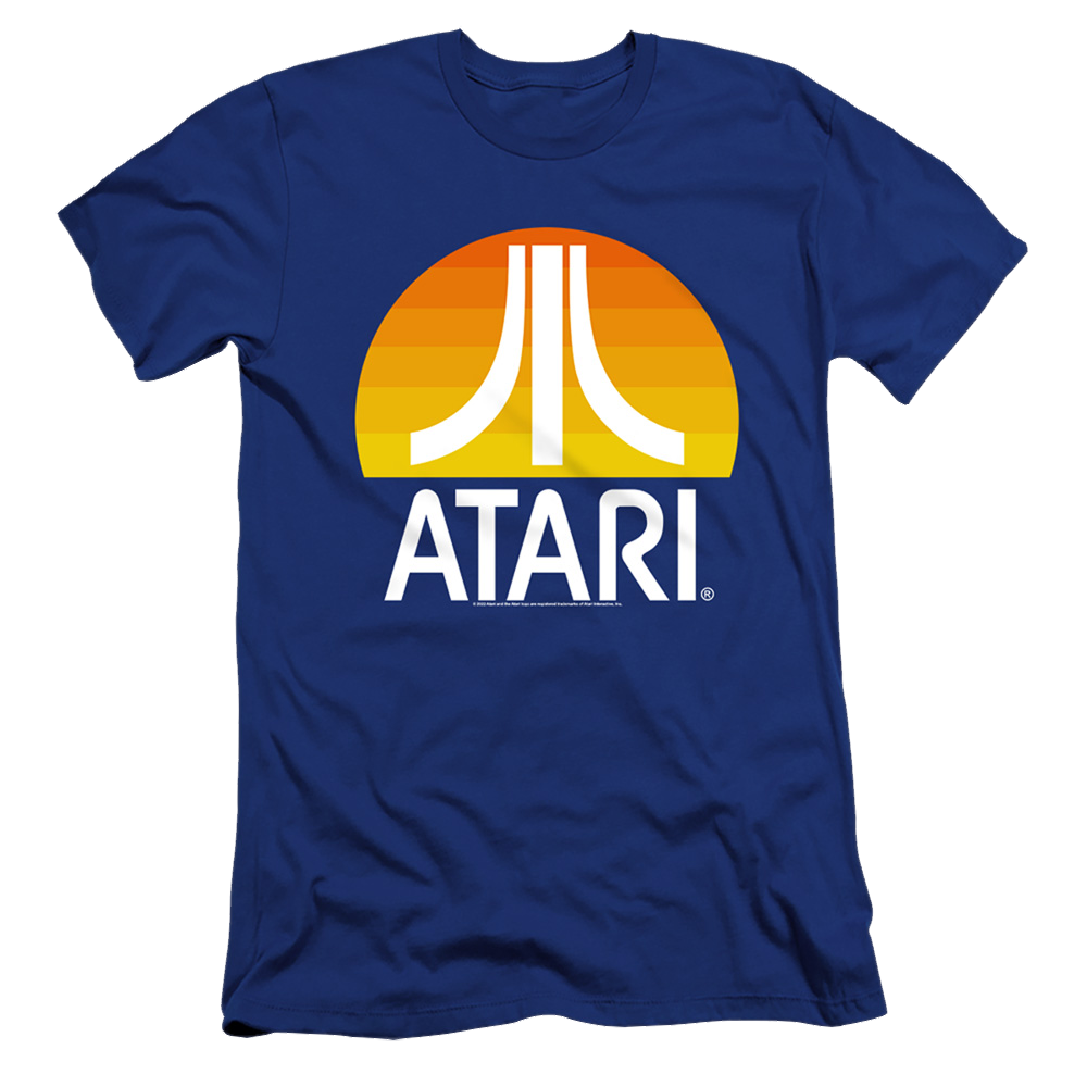 Atari Sunrise Clean - Men's Premium Slim Fit T-Shirt