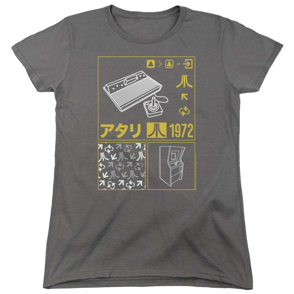 Atari Kanji Squares - Women's T-Shirt Style001
