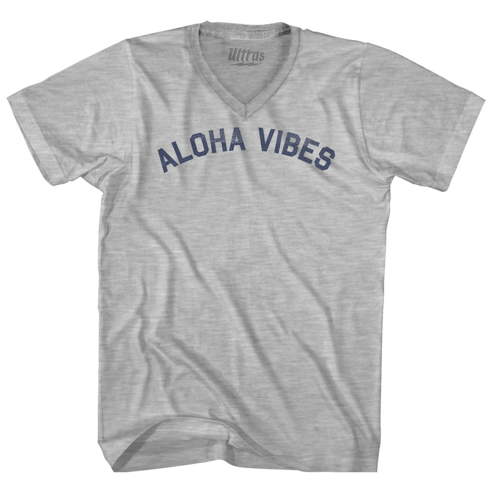 Aloha Vibes Adult Cotton V-neck T-shirt