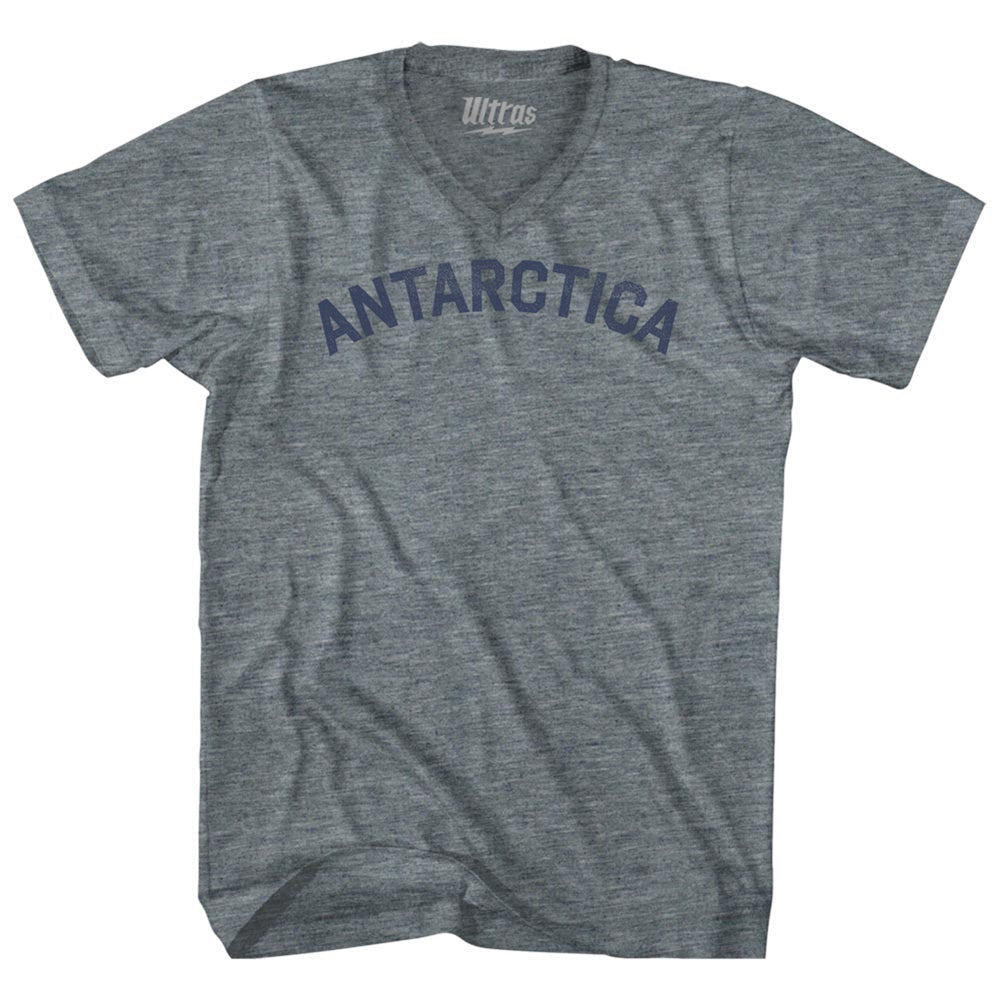 Antarctica Tri-Blend V-neck Womens Junior Cut T-shirt