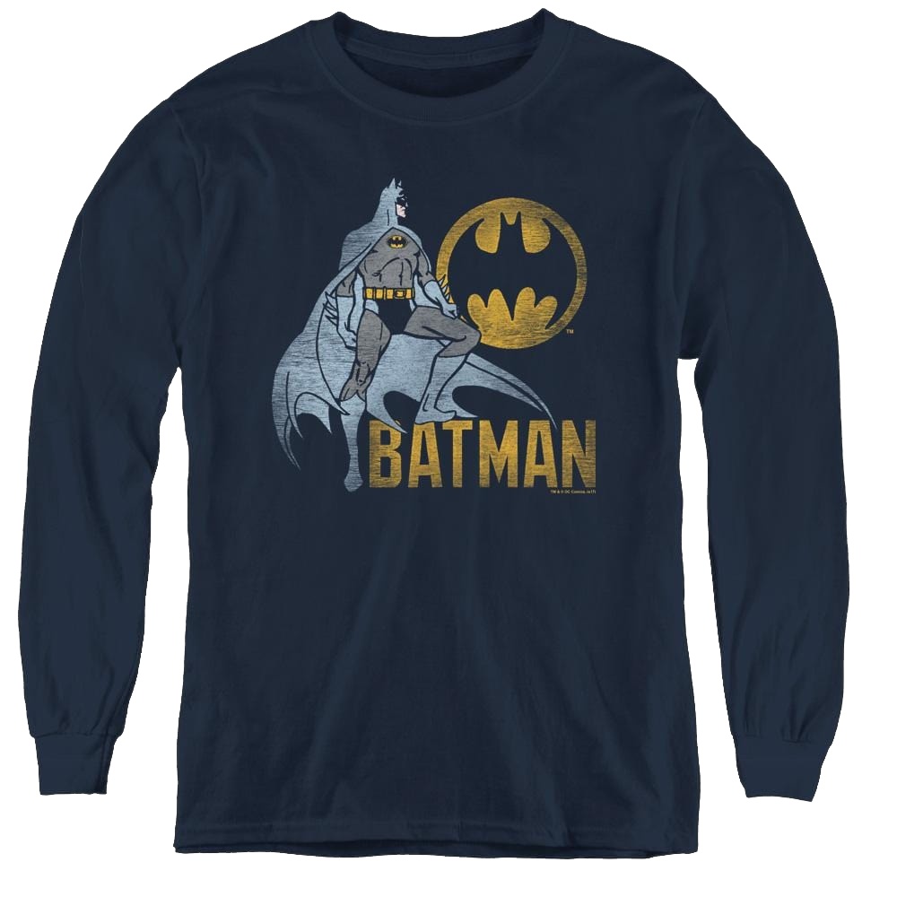 Dc Batman Knight Watch - Youth Long Sleeve T-Shirt