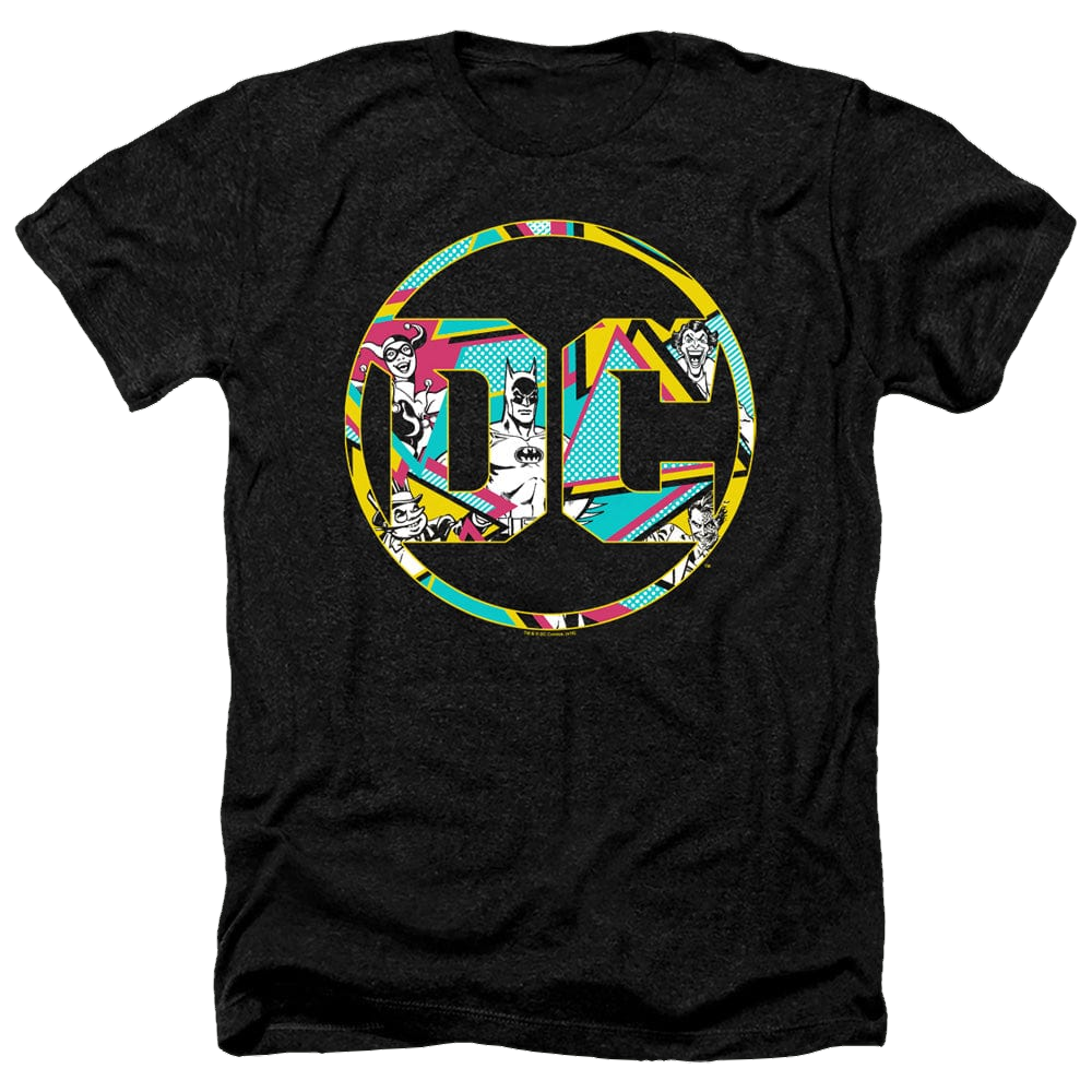 DC Batman 80S Bat Logo - Men's Heather T-Shirt