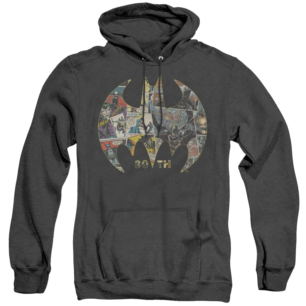 Dc Batman 80Th Shield - Heather Pullover Hoodie