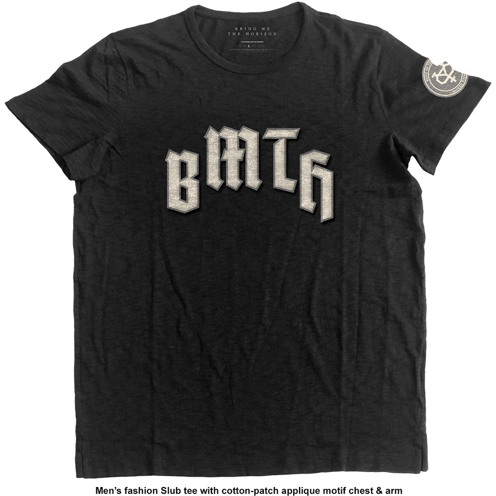 Bring Me The Horizon Unisex Fashion T-Shirt: Crooked Young (Applique Motifs)