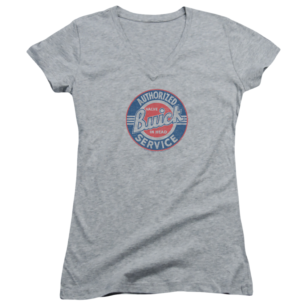 Buick Authorized Service - Juniors V-Neck T-Shirt