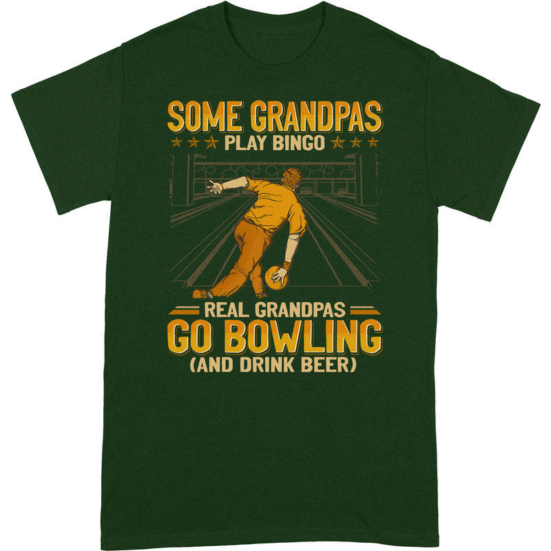 Bowling Some Grandpas Bingo Drink Beer T-Shirt GEA084