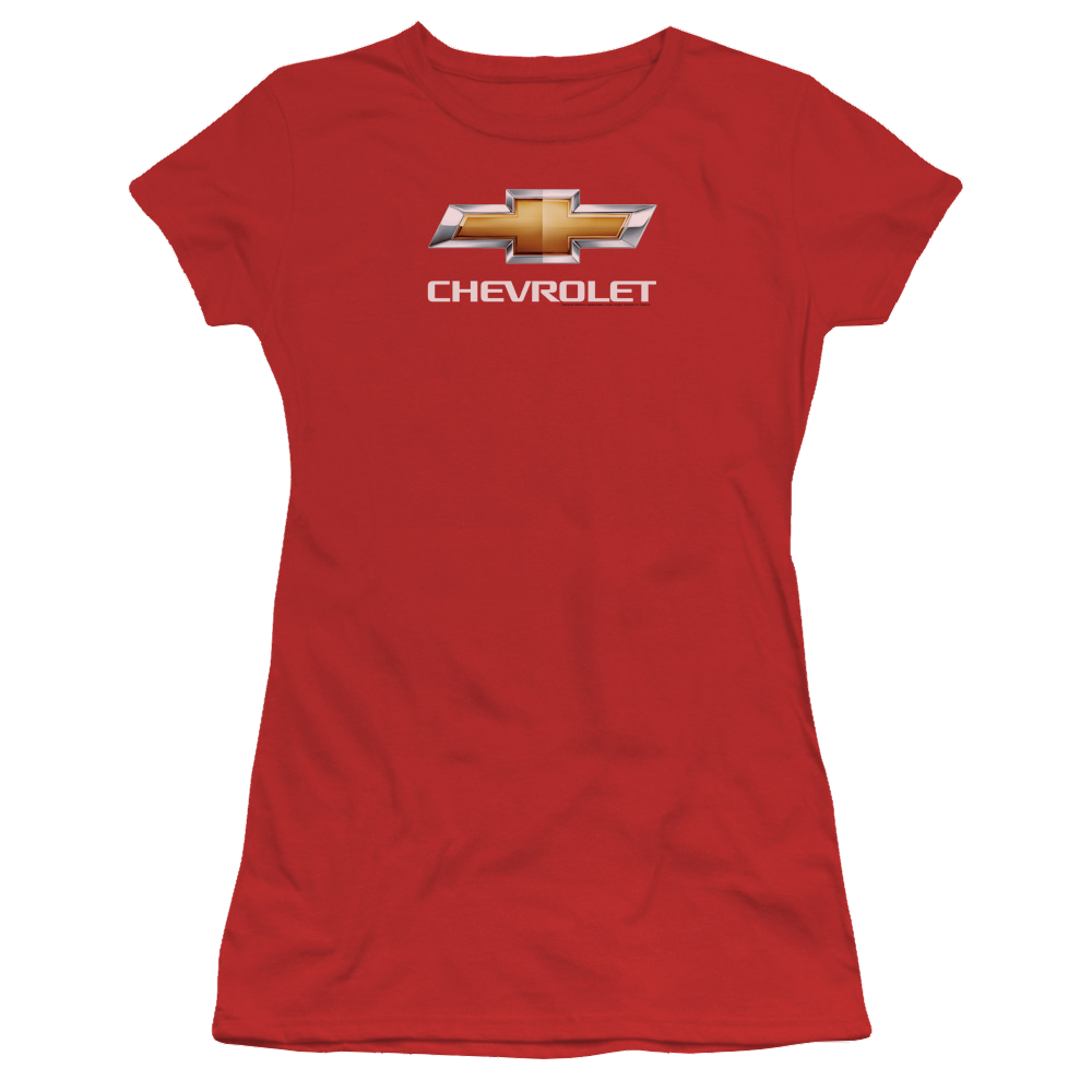 Chevrolet Chevy Bowtie Stacked - Juniors T-Shirt