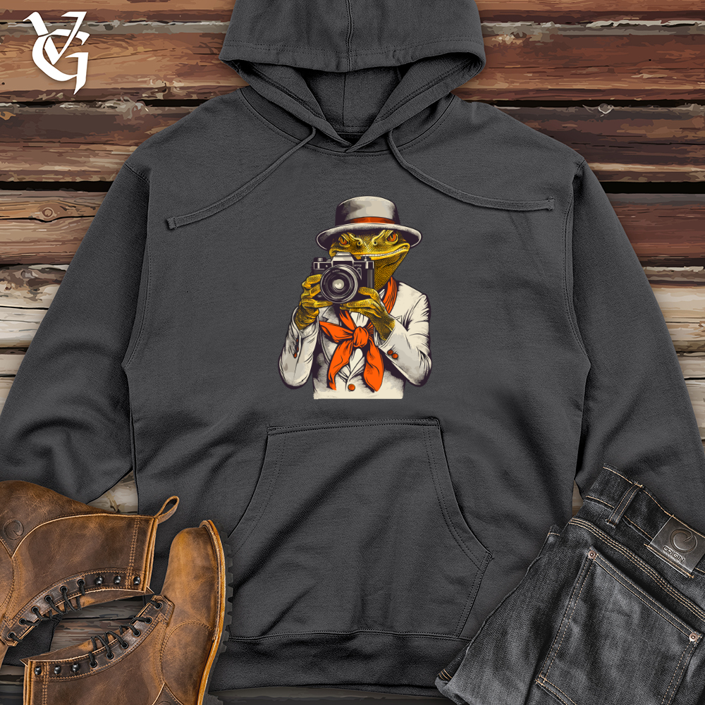 Vintage Snapshots Lizard Midweight Hooded Sweatshirt