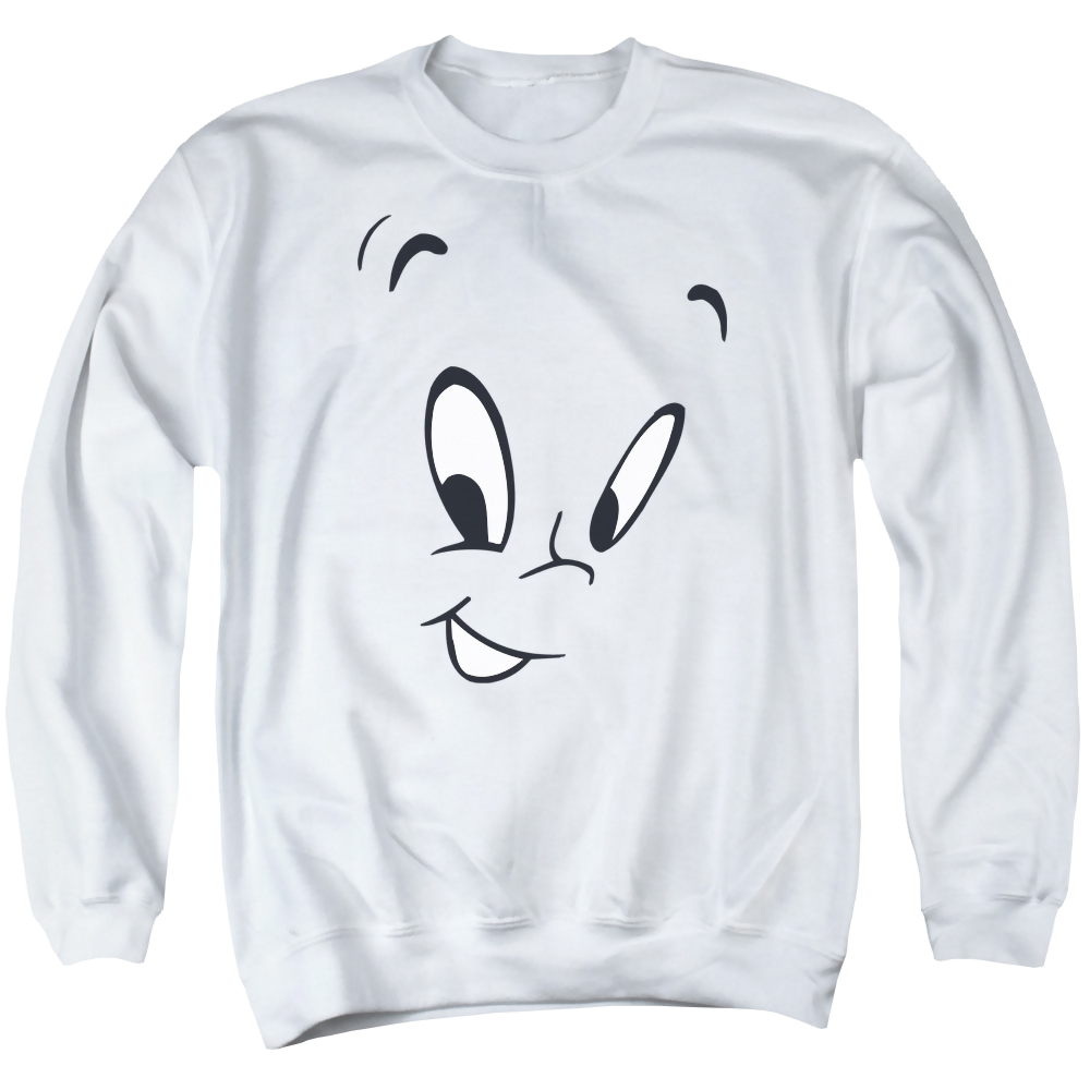 Casper the Friendly Ghost Face - Men's Crewneck Sweatshirt