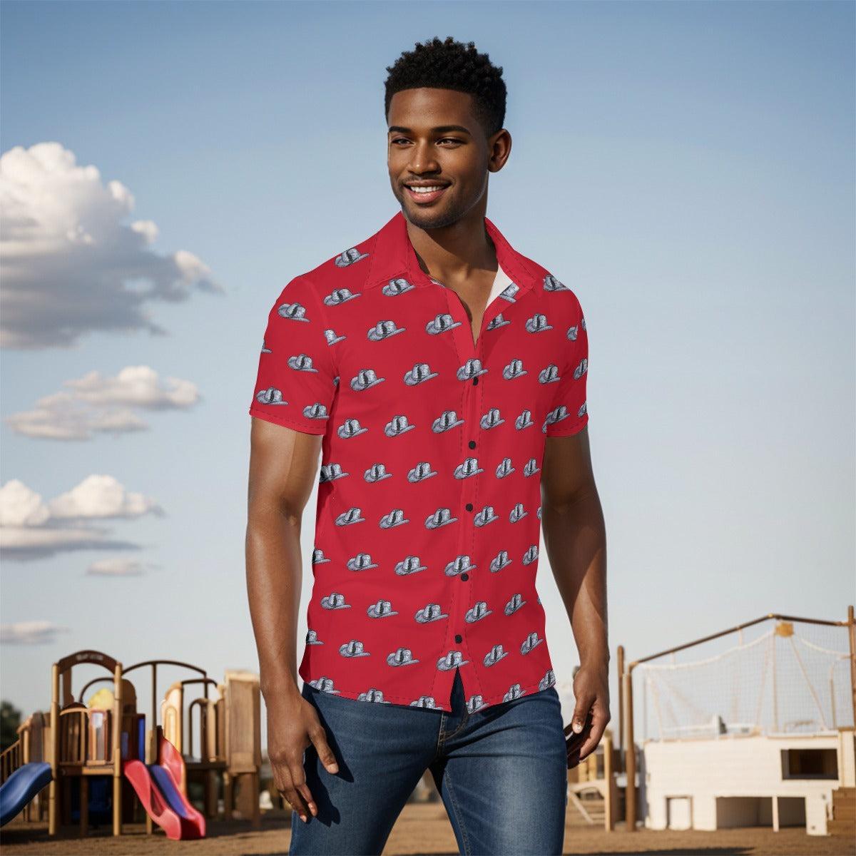 Disco Mirror Cowboy Hat (Button Shirt)
