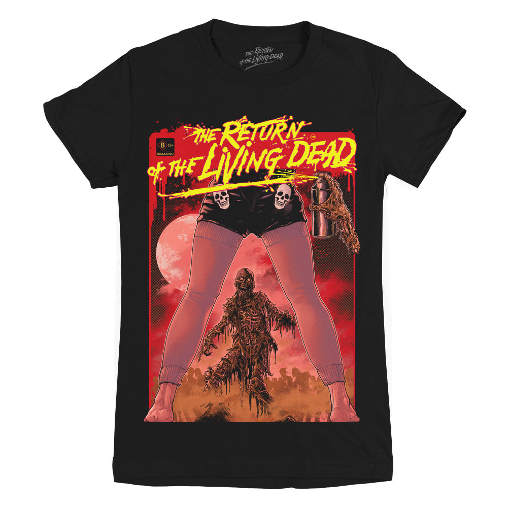 Return Of The Living Dead Eating Me Alive Ladies T-Shirt