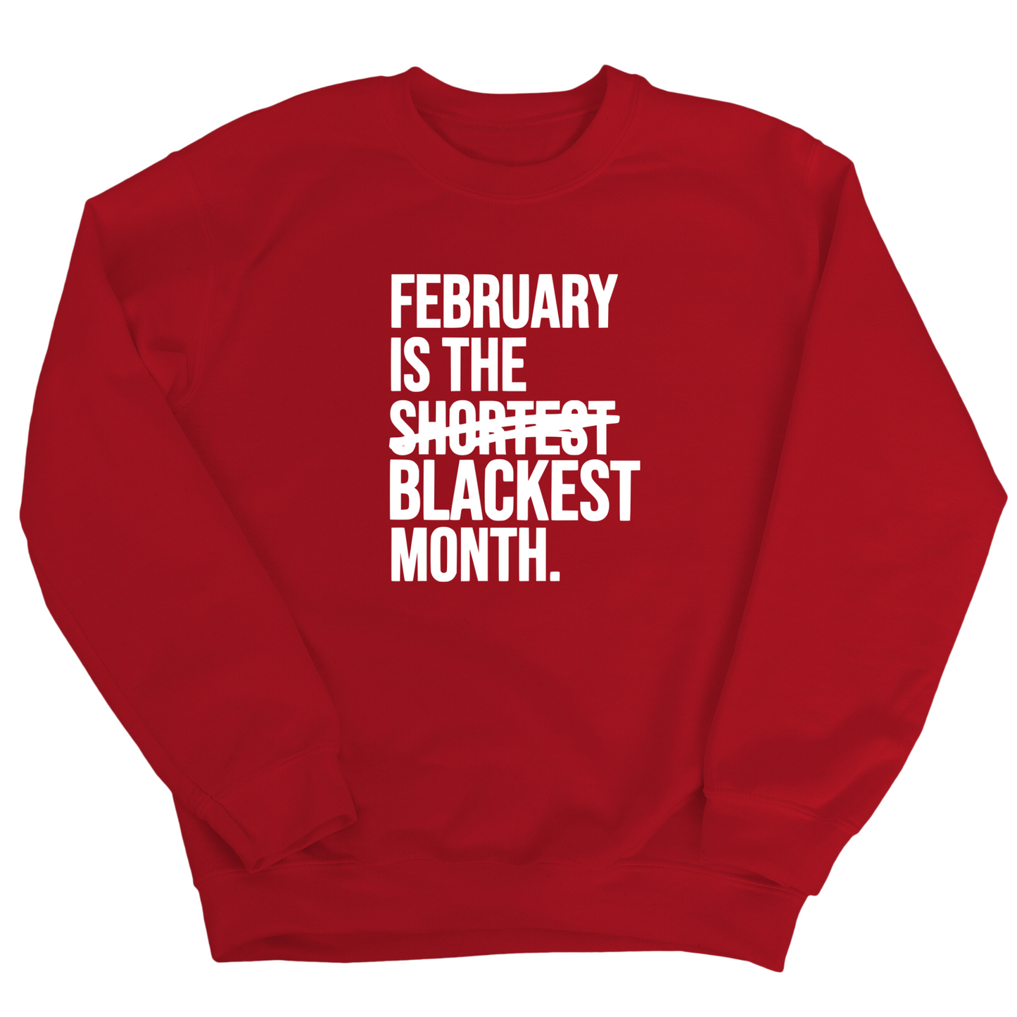 February is the Blackest Month Unisex Sweatshirt