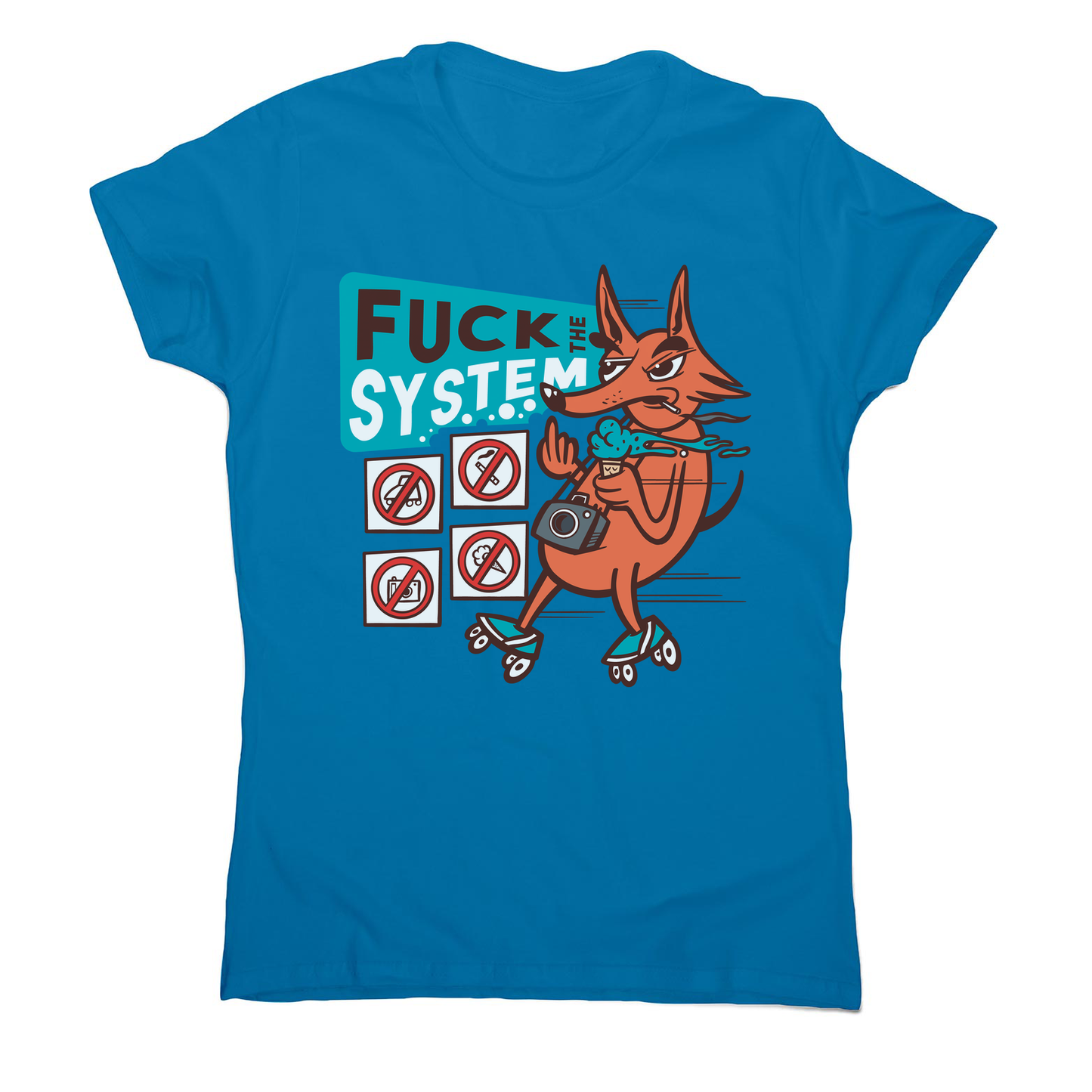 Fxck the system women's t-shirt