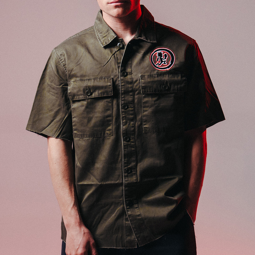 "Hatchetman Circle" Embroidered Work Shirt