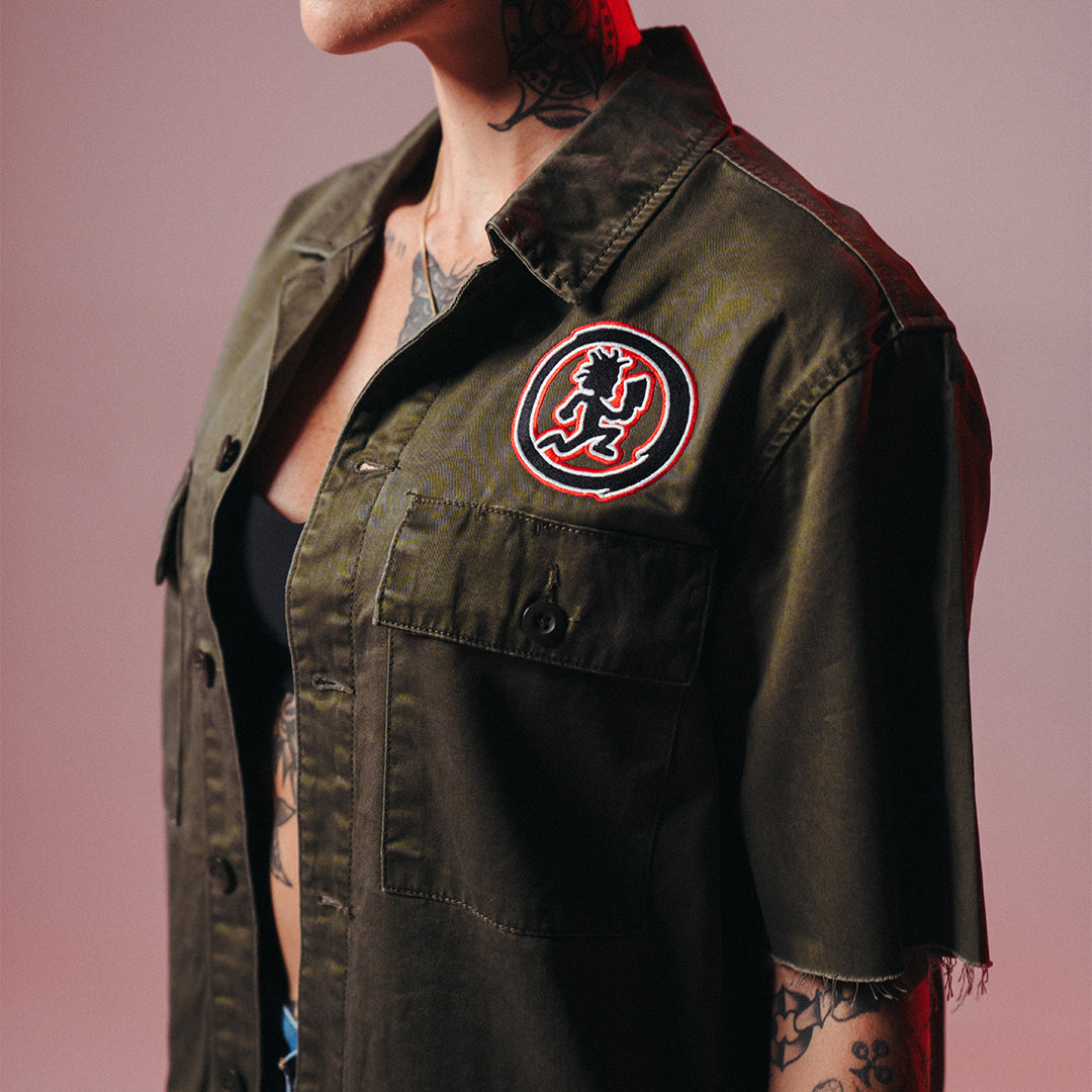 "Hatchetman Circle" Embroidered Work Shirt
