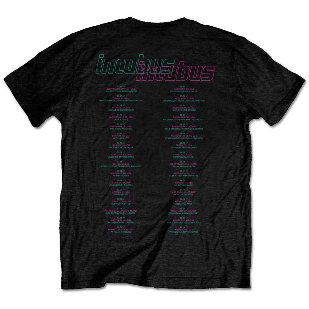 Incubus | Official Band T-Shirt | 17 Tour (Back Print)