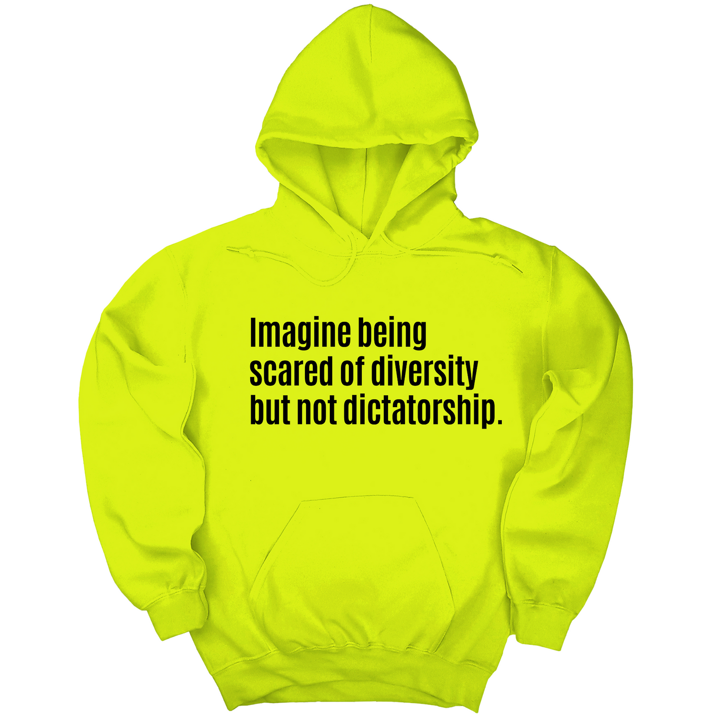 Imagine Being Scared of Diversity But Not Dictatorship Unisex Hoodie